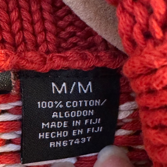 Ralph Lauren Polo Jeans Company Vintage Winter Fair Isle Holiday Sweater Red M - Picture 5 of 6